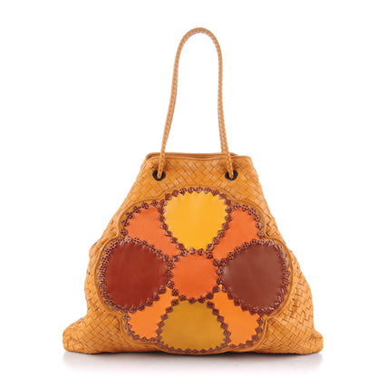 Bottega Veneta Cervo Intrecciato Farfalle Patchwork Flower Drawstring Tote 1 of 7