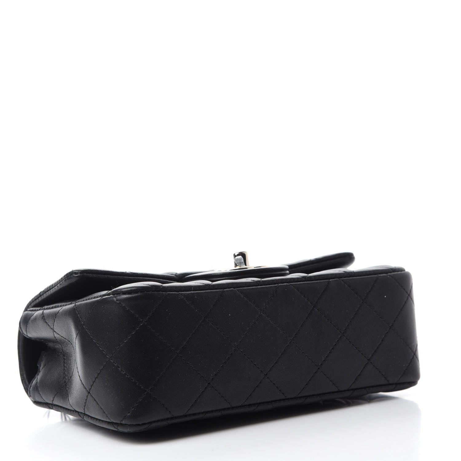 Chanel Lambskin Quilted Mini Rectangular Flap Black 4 of 11