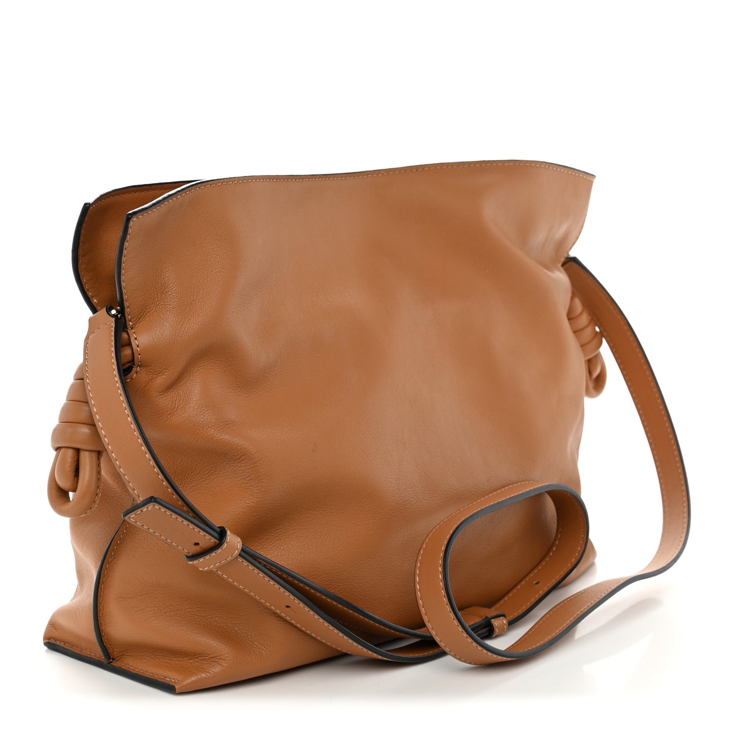 Nappa Medium Flamenco Knot Bag Warm Desert