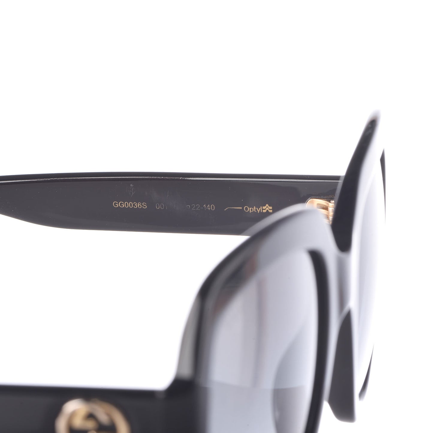 Oversize Square GG 0036S Sunglasses Black
