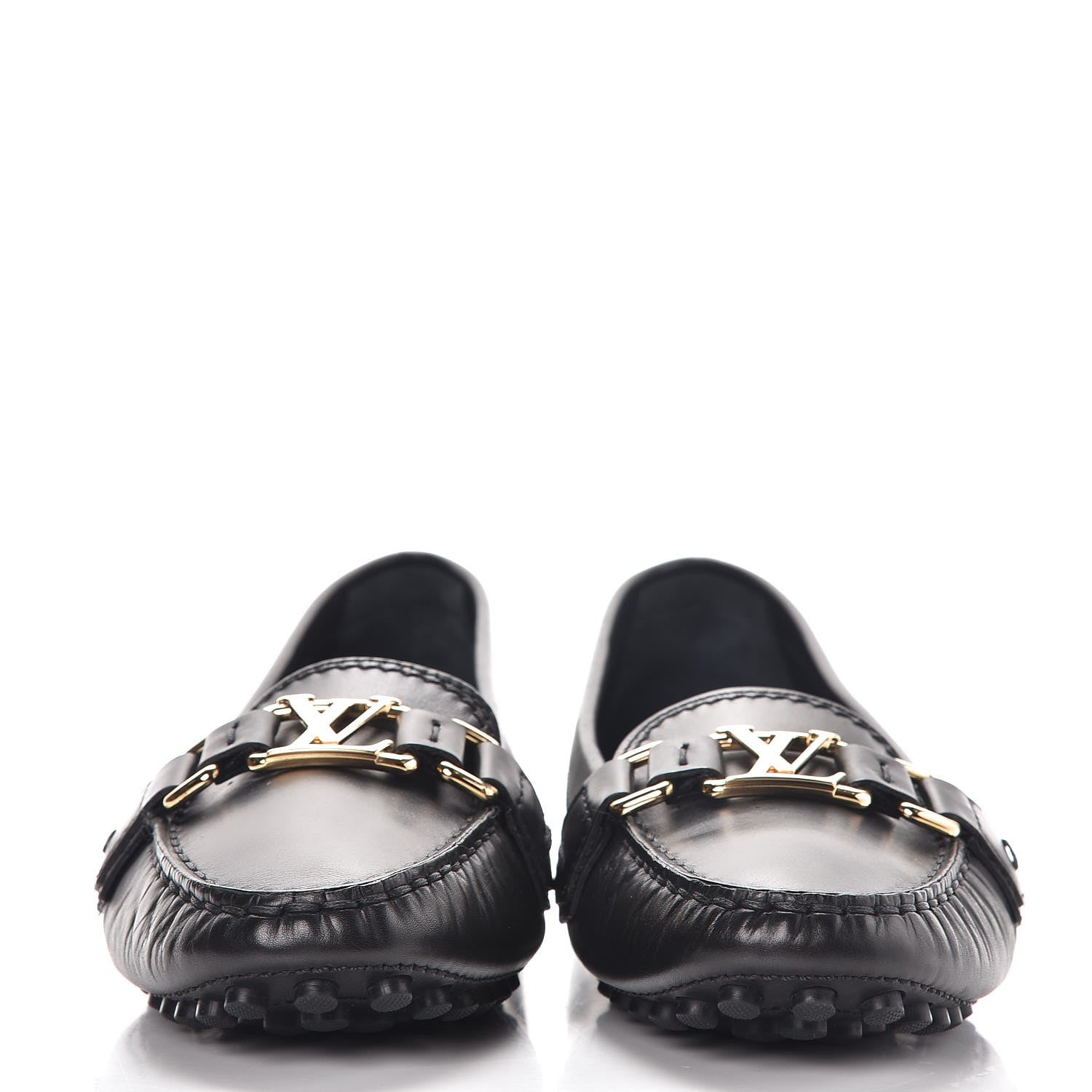 Louis Vuitton Calfskin Monte Carlo Moccasin Loafers 38.5 Black 2 of 9