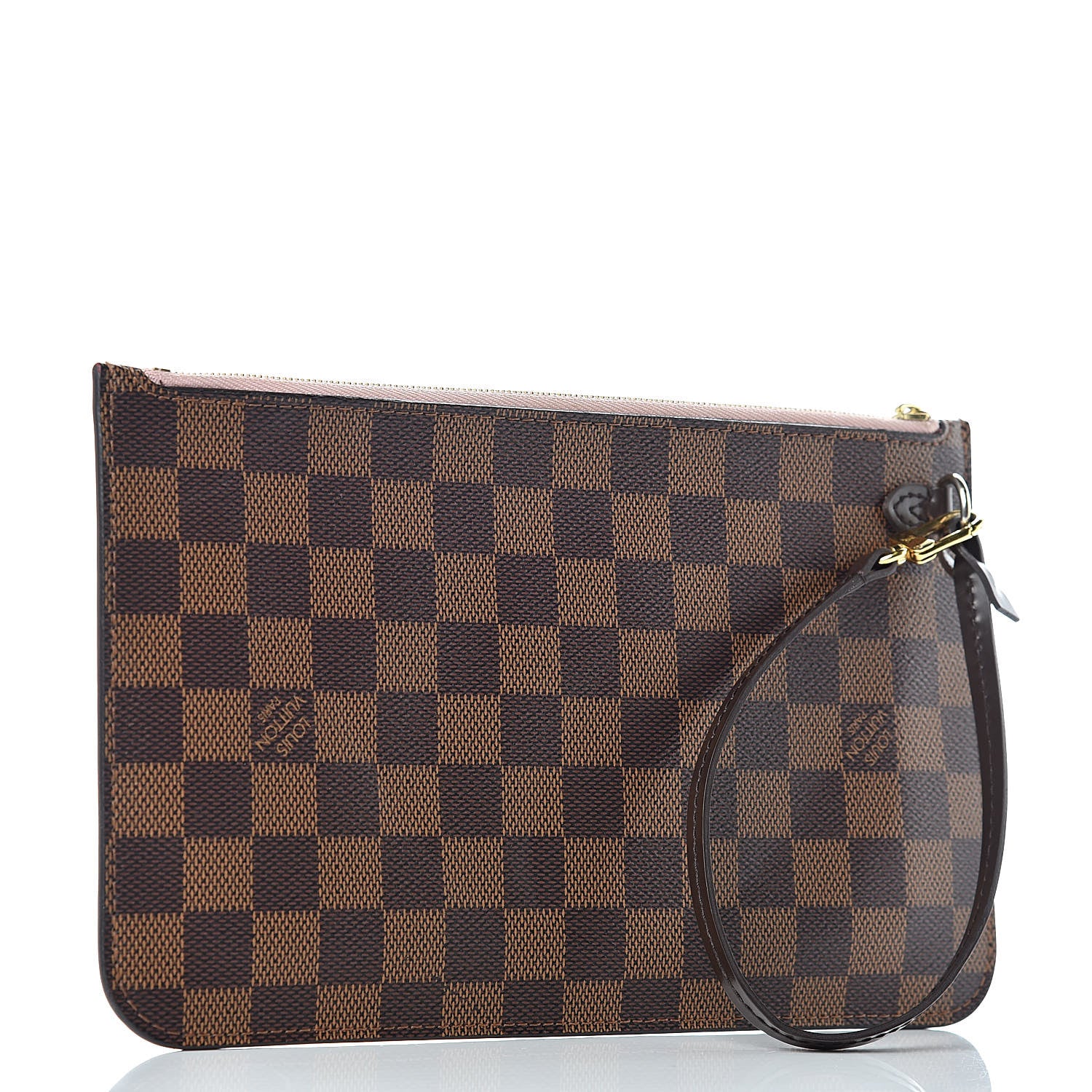 Louis Vuitton Damier Ebene Neverfull MM GM Pochette Rose Ballerine 3 of 8