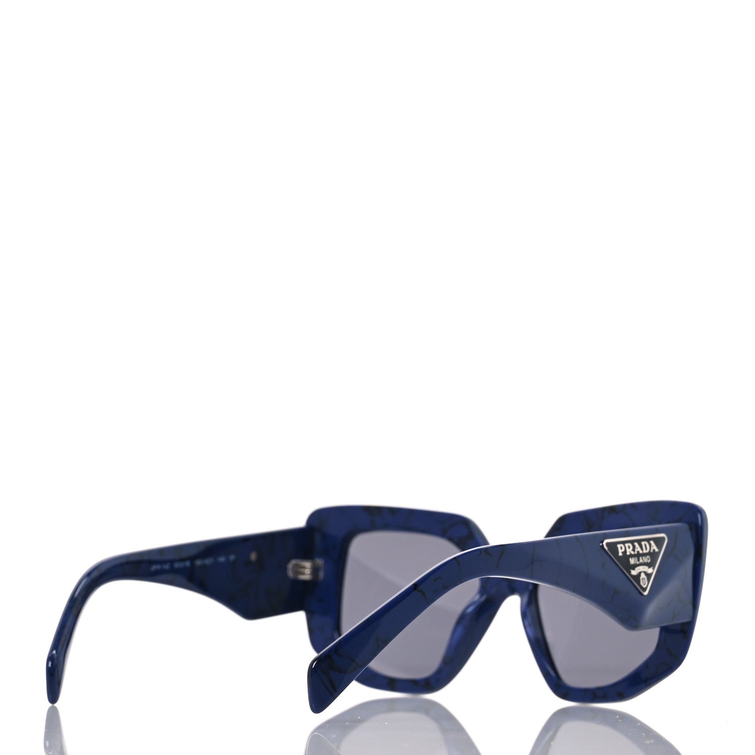 Prada Acetate Symbole Sunglasses SPR 14Z Blue 4 of 8