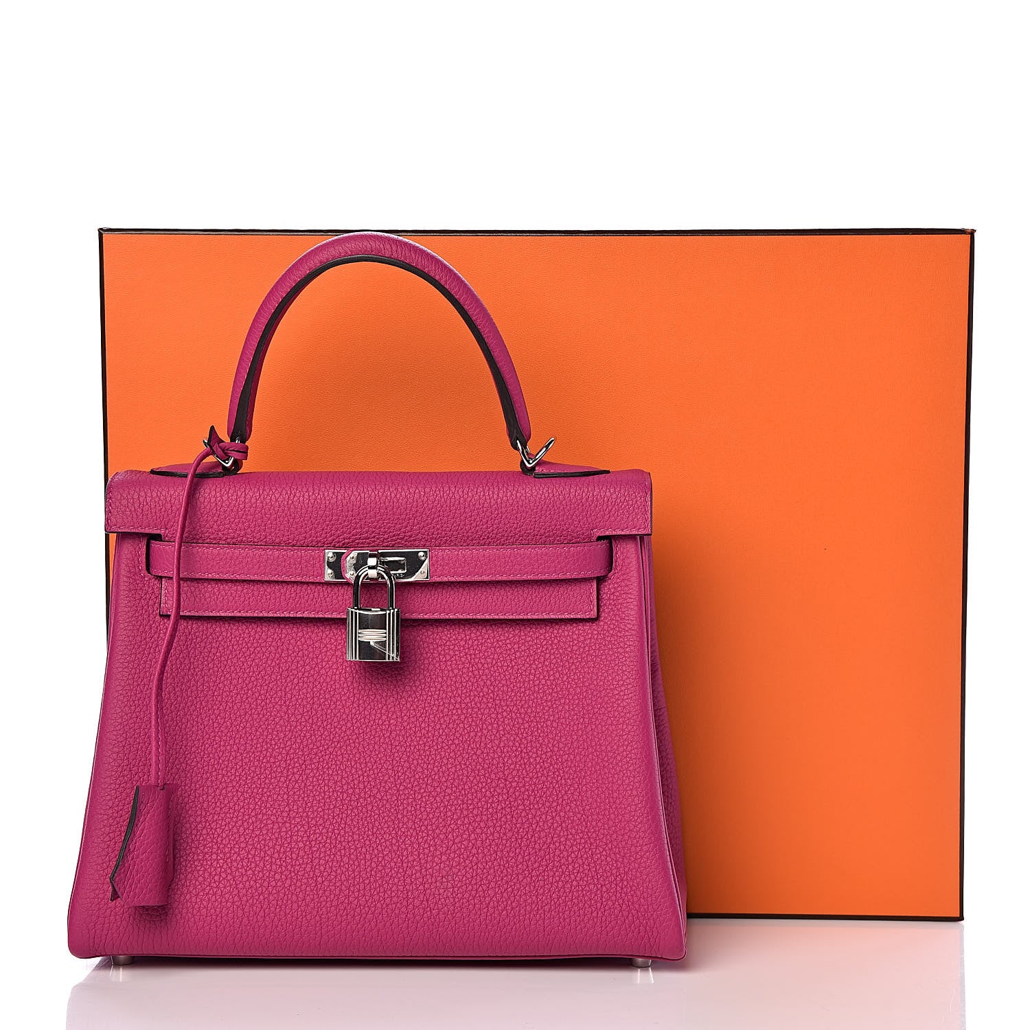 Hermes Togo Kelly Retourne 25 Rose Pourpre 36 of 36