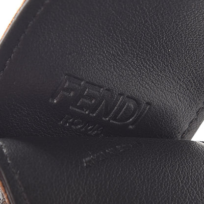 Fendi Velvet Tapestry FF Key Ring Tobacco 3 of 4
