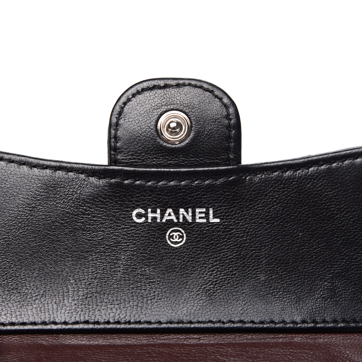 Chanel Lambskin Quilted Compact Flap Wallet Black 9 of 12