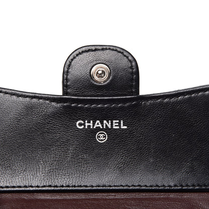 Chanel Lambskin Quilted Compact Flap Wallet Black 9 of 12