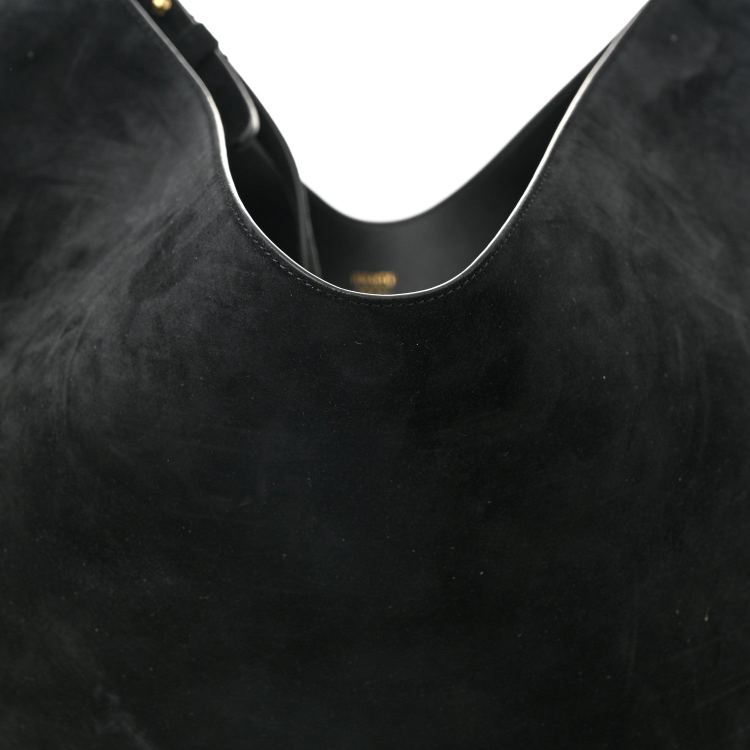 Khaite Suede Calfskin Medium Lotus Tote Black 8 of 10