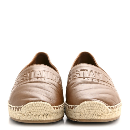 Christian Dior Lambskin Granville Espadrille 37 Golden Saddle 3 of 10
