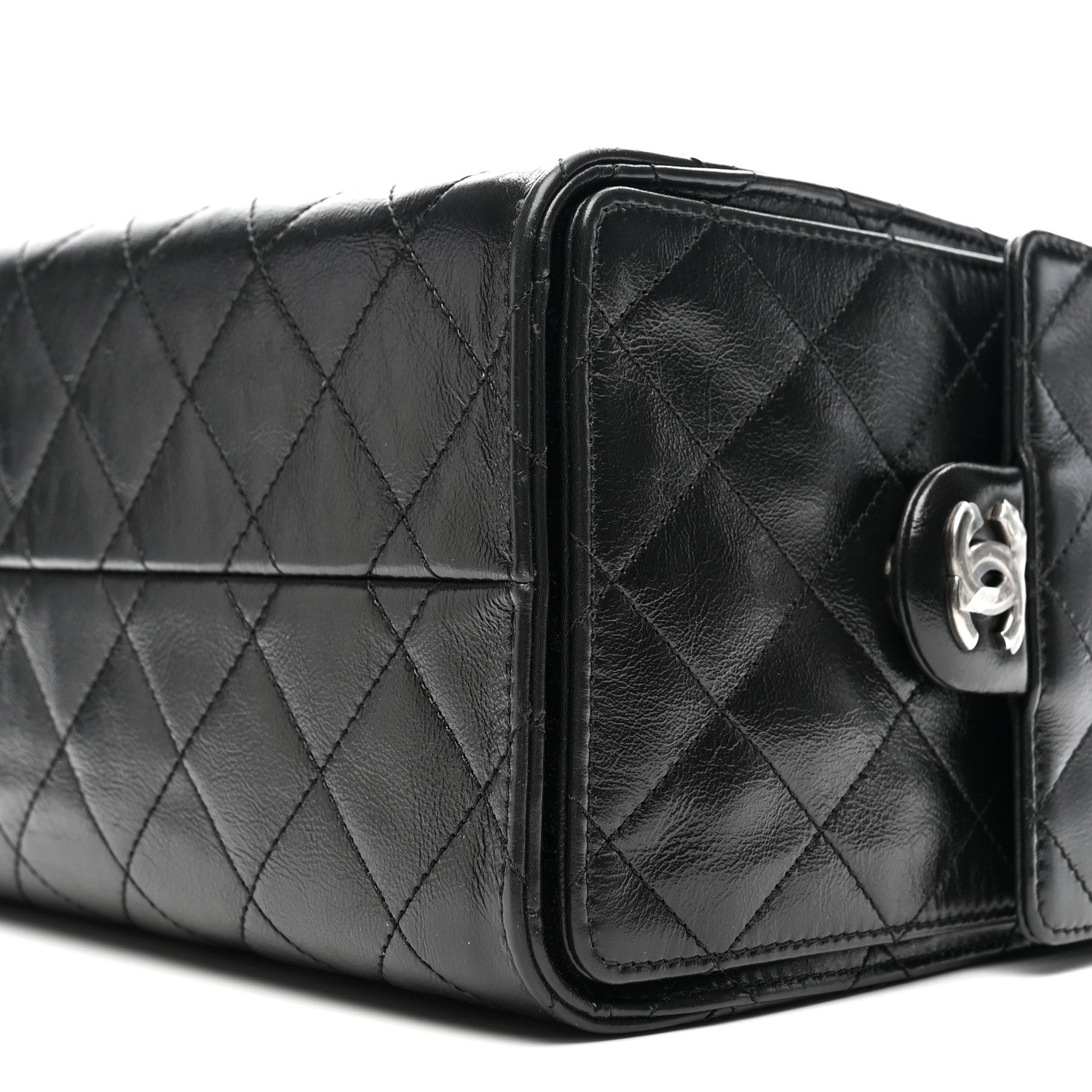 Chanel Shiny Crumpled Calfskin Quilted Small Chanel 25 Handbag
