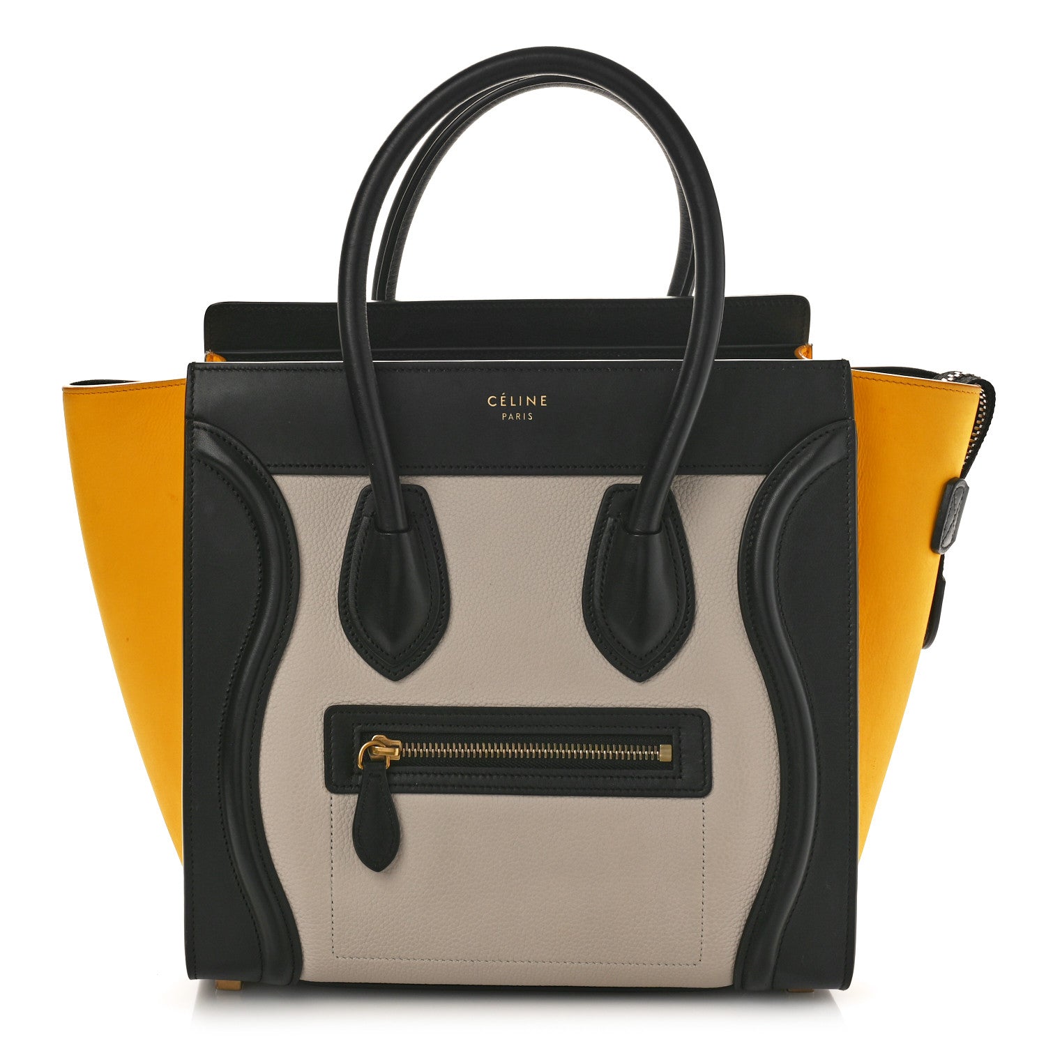 Celine Baby Grained Calfskin Nubuck Micro Tri-Color Luggage Desert 1 of 8