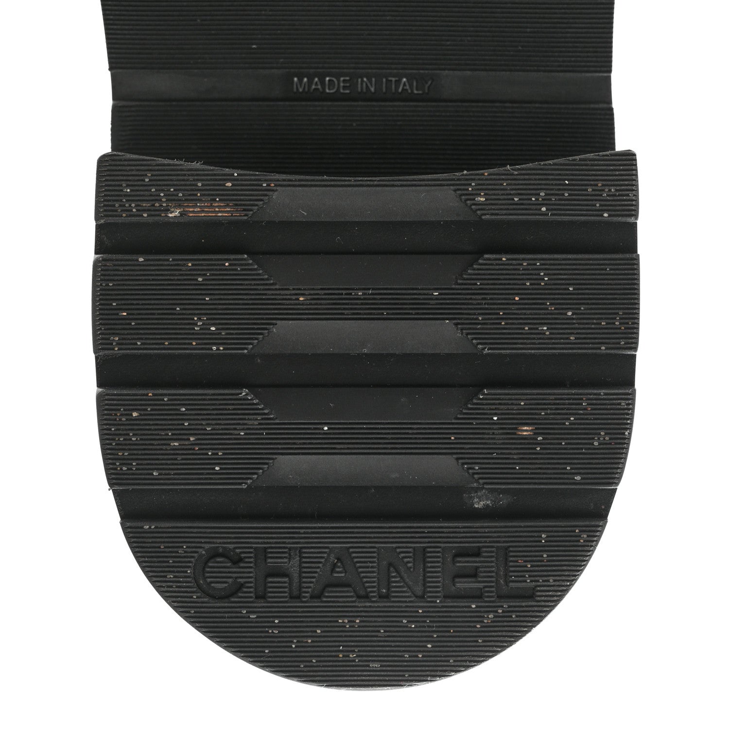 Chanel Calfskin Shiny Calfskin Quilted Lace Up Combat Boots 38.5 Dark Beige Black 10 of 13