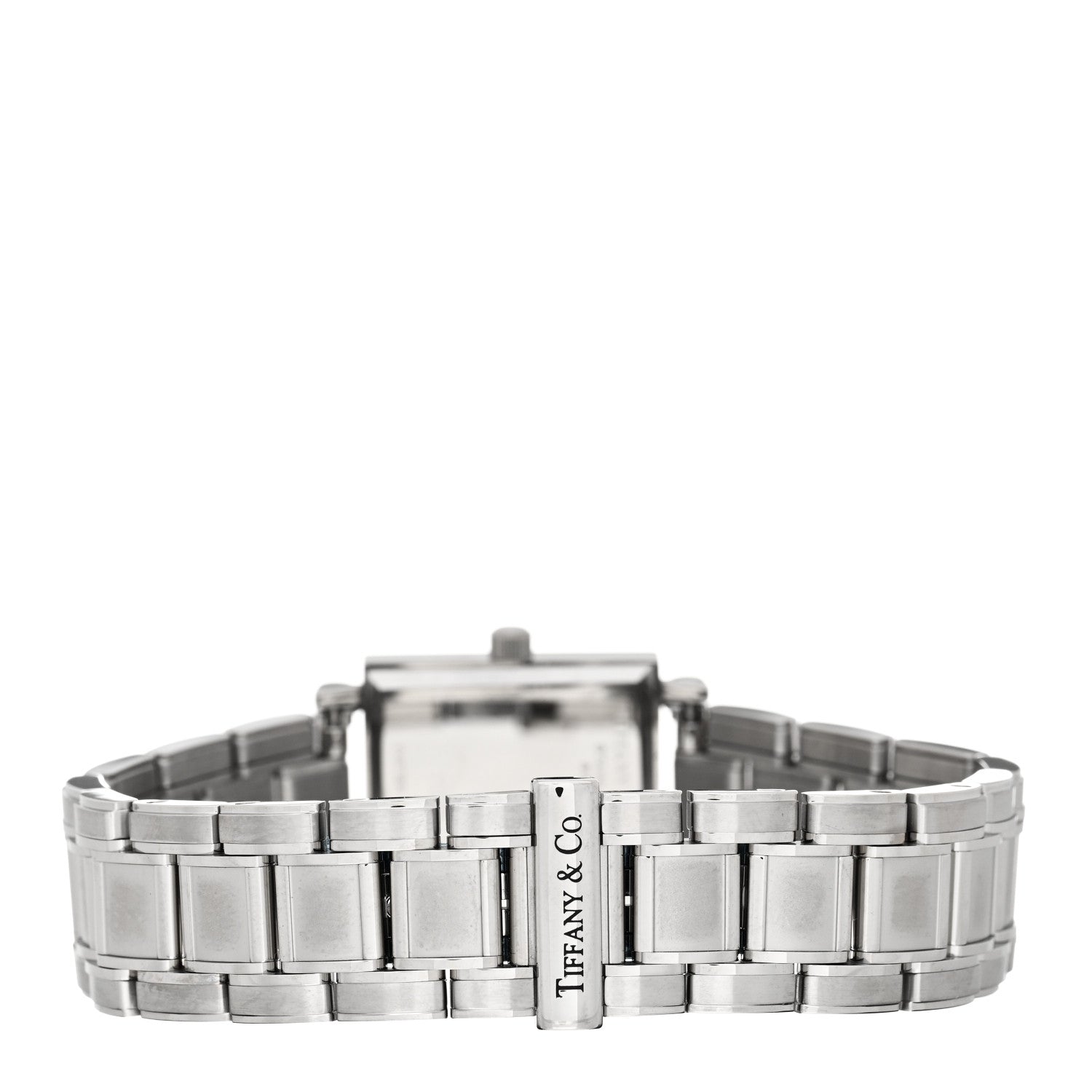 Tiffany Stainless Steel 23mm Atlas Square Quartz Watch White 3 of 5
