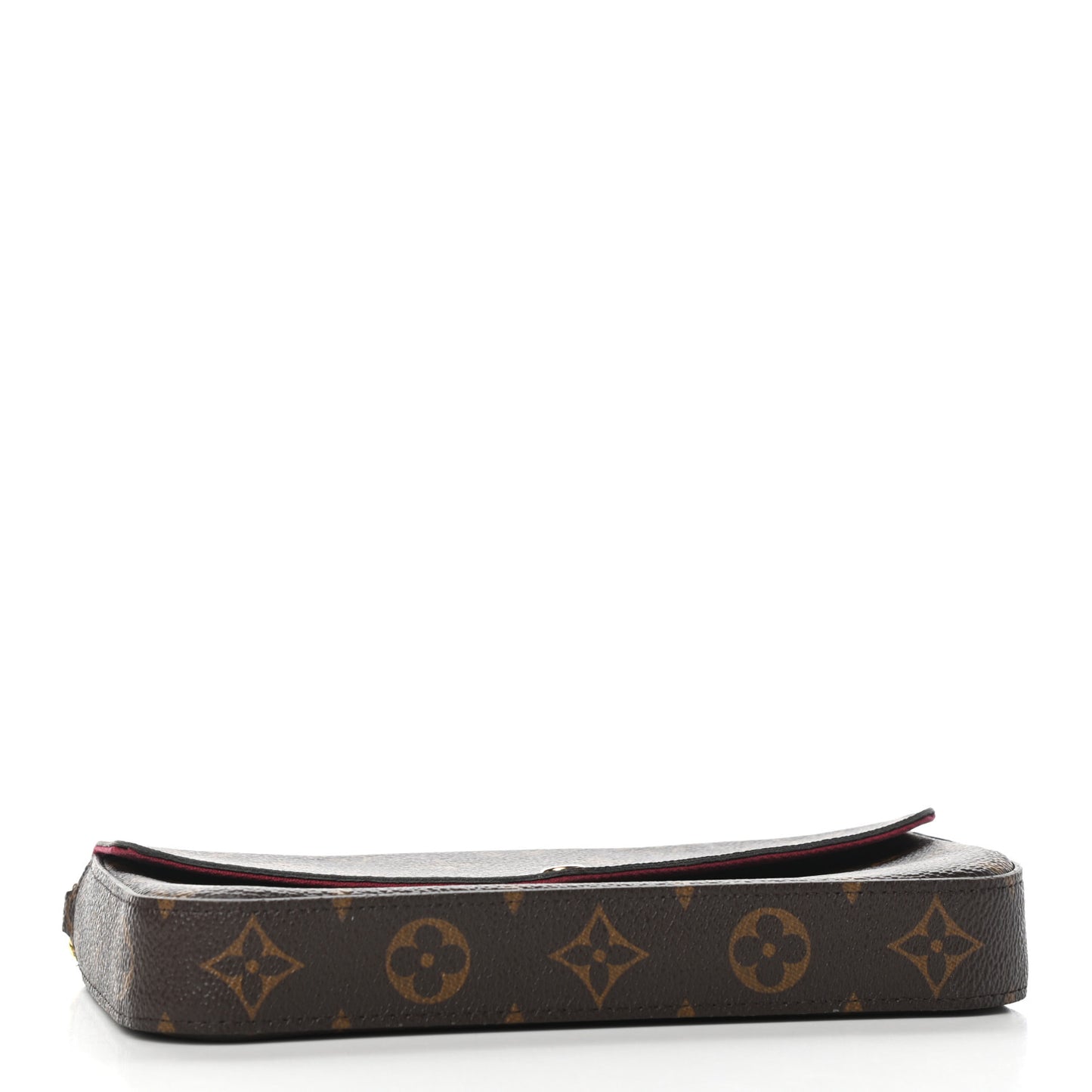 Monogram Pochette Felicie Chain Wallet Fuchsia