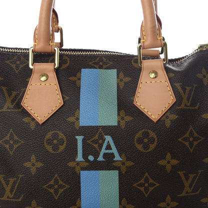 Louis Vuitton Monogram My LV Heritage Speedy 25 Vert Clair Blue 8 of 8
