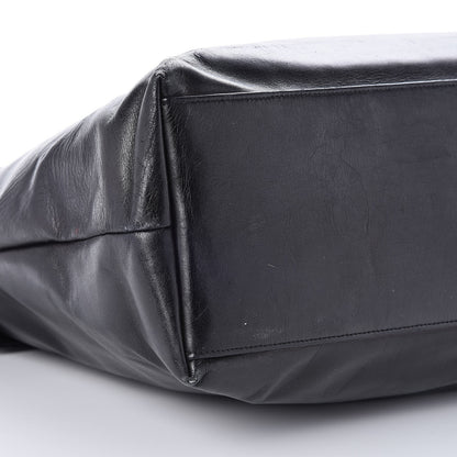 Chanel Calfskin Quilted Large Shoulder Bag Black 10 of 12