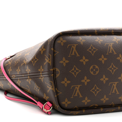 Louis Vuitton Monogram Inside Out Neverfull Bandouliere MM Rose Pondichery 8 of 9