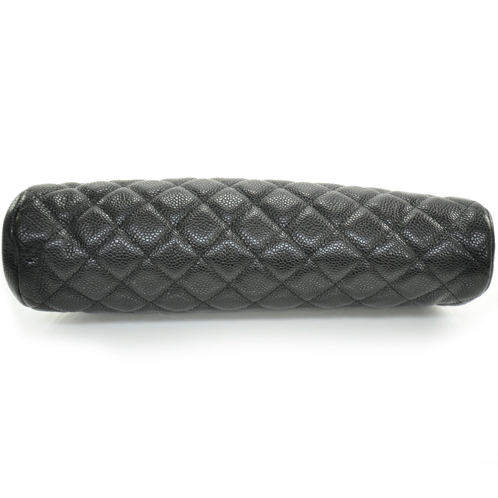 Caviar Quilted Timeless Clutch Black