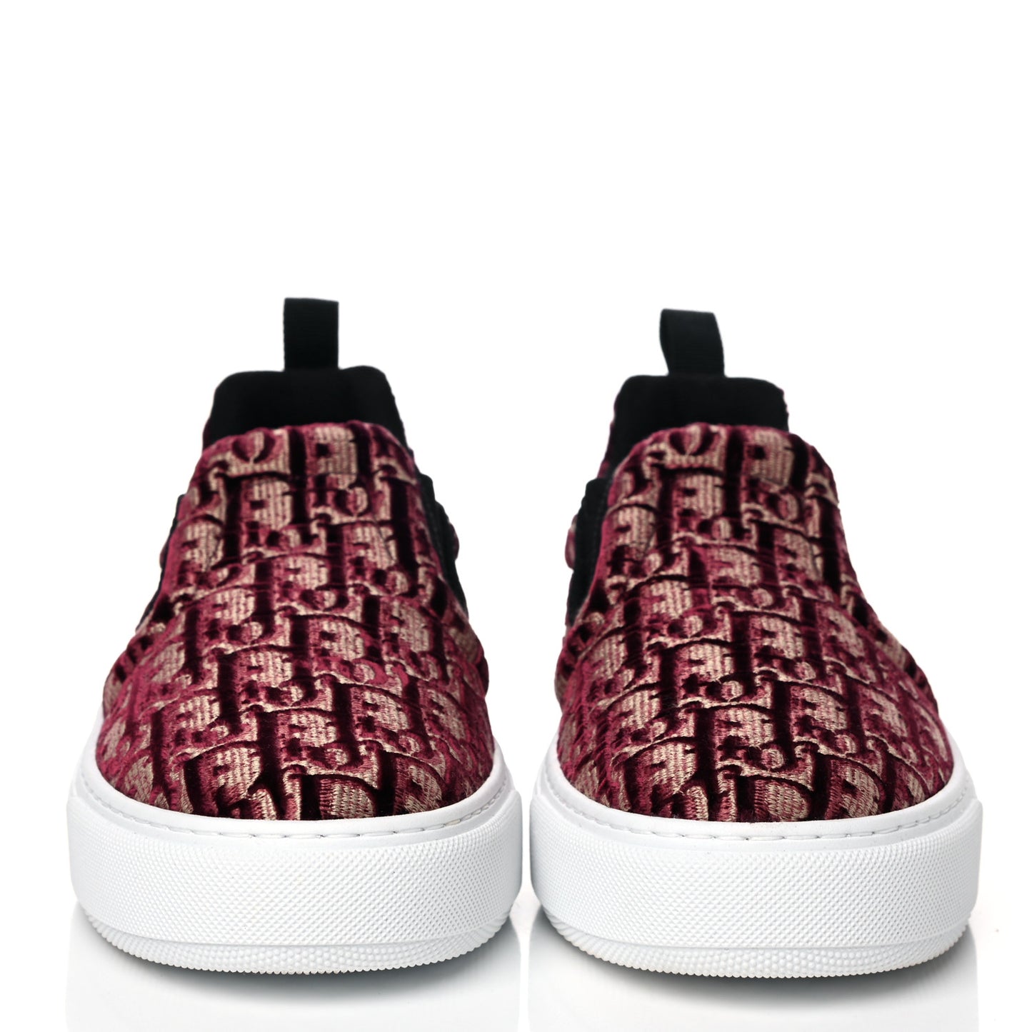 Velvet Oblique Womens Solar Slip On Sneakers 40.5 Scarlet