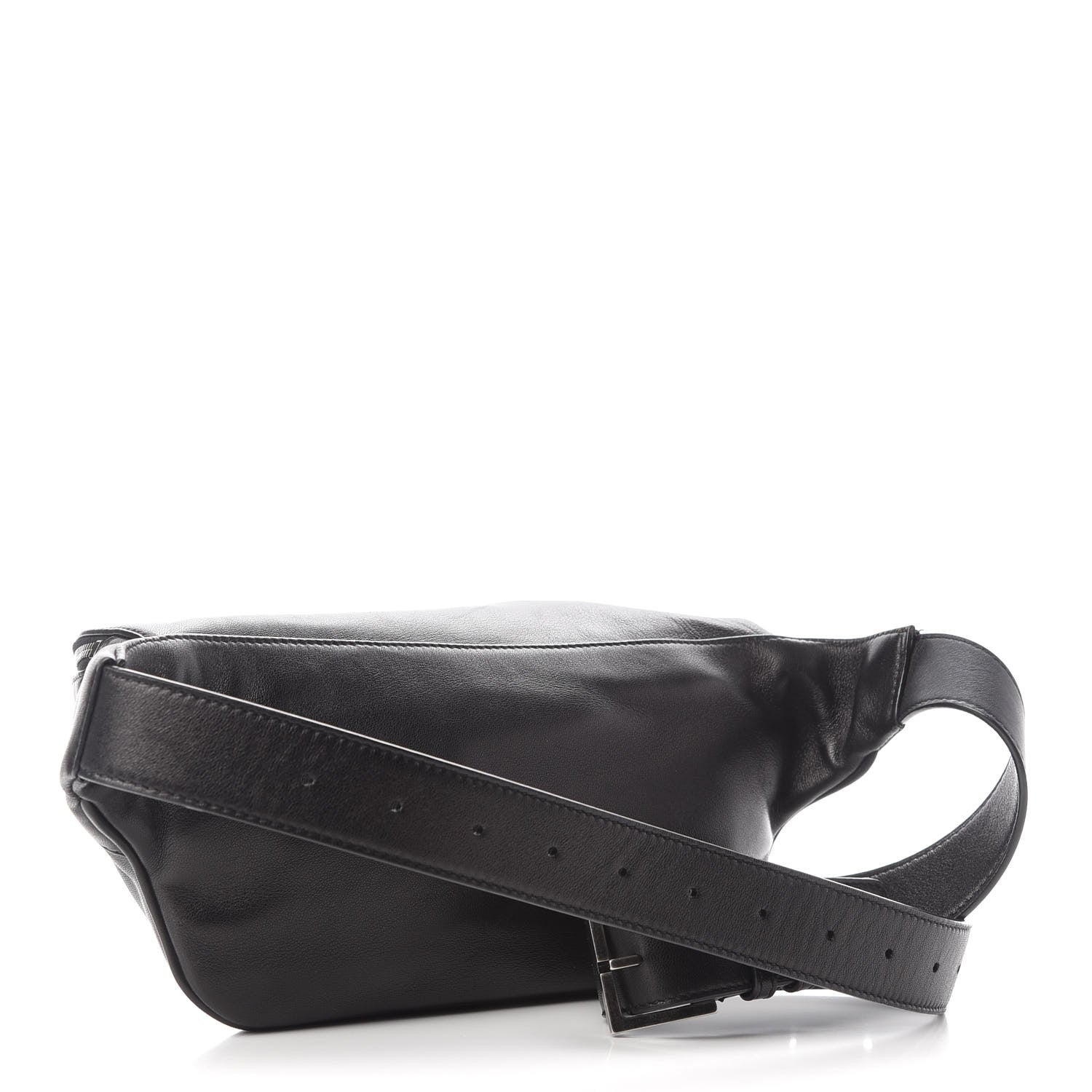 Saint Laurent Grain De Poudre Monogram Belt Bag Black 3 of 9