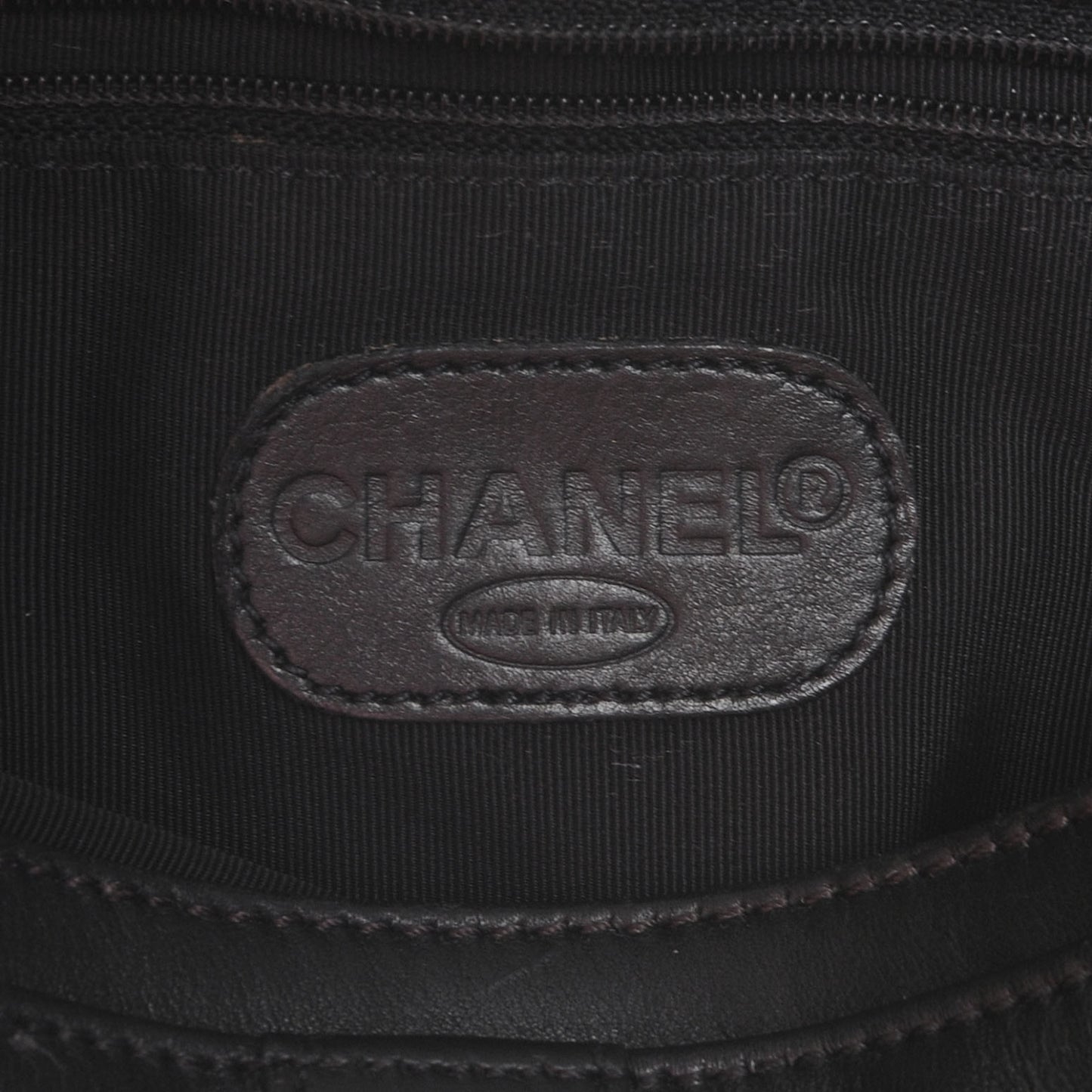 Calfskin Flap Shoulder Bag Black