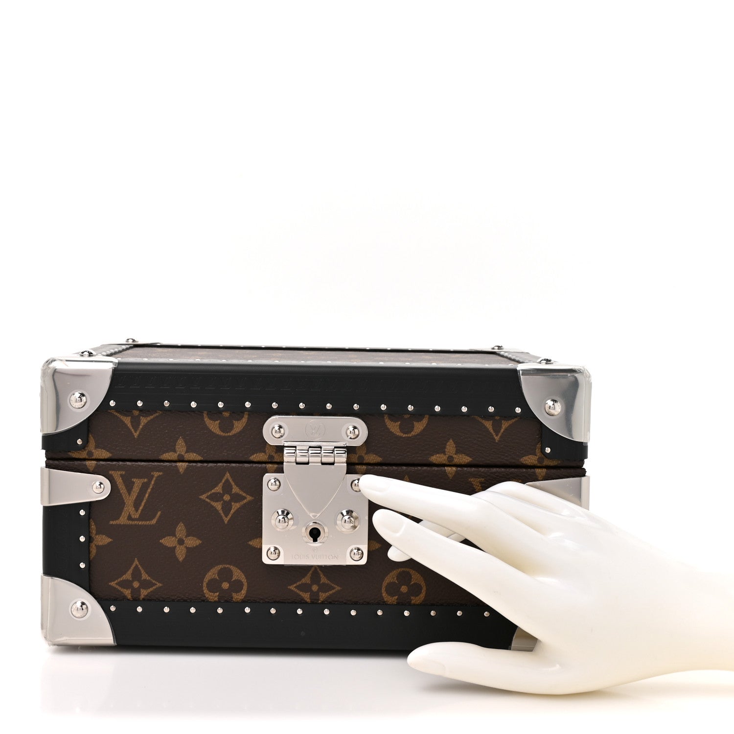 Louis Vuitton Monogram Macassar Coffret Tresor 24 Jewelry Case 2 of 8