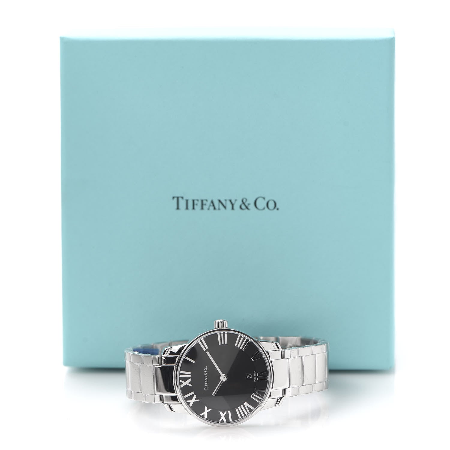 Tiffany Stainless Steel 29mm Atlas 2-Hand Quartz Watch Black 7 of 7