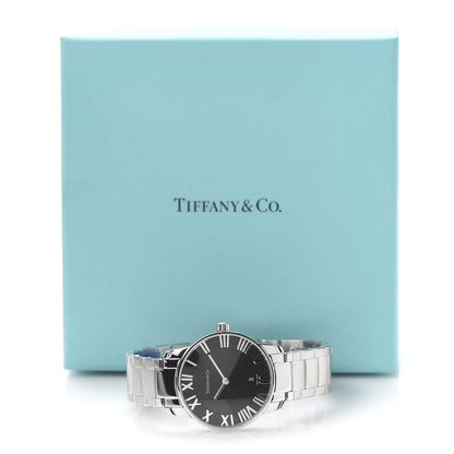 Tiffany Stainless Steel 29mm Atlas 2-Hand Quartz Watch Black 7 of 7