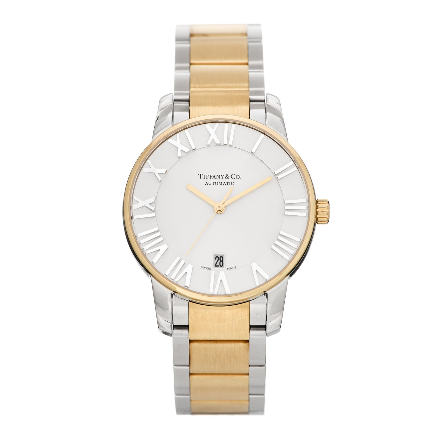 Stainless Steel 18K Yellow Gold 37mm Atlas 3-Hand Automatic Watch
