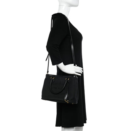 Prada Jacquard Logo Tote Black 2 of 10