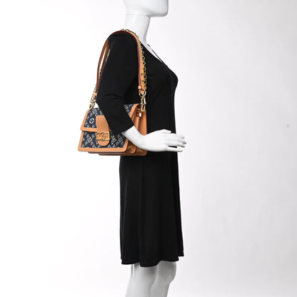 Louis Vuitton Jacquard Since 1854 Dauphine MM Blue 3 of 15