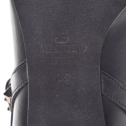 Valentino Garavani Calfskin Rockstud Double Buckle 65mm Ankle Boots 35 Black 6 of 11