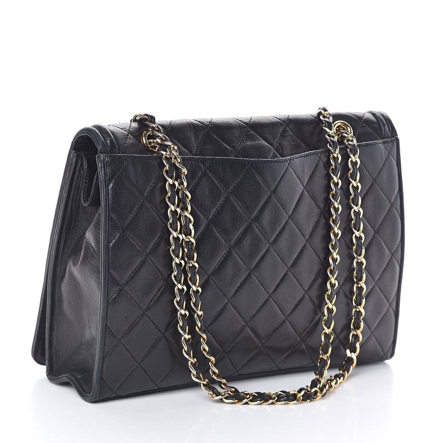 Lambskin Quilted Timeless CC Small Single Flap Black