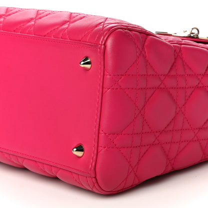 Christian Dior Lambskin Cannage Medium Lady Dior Pink 4 of 21
