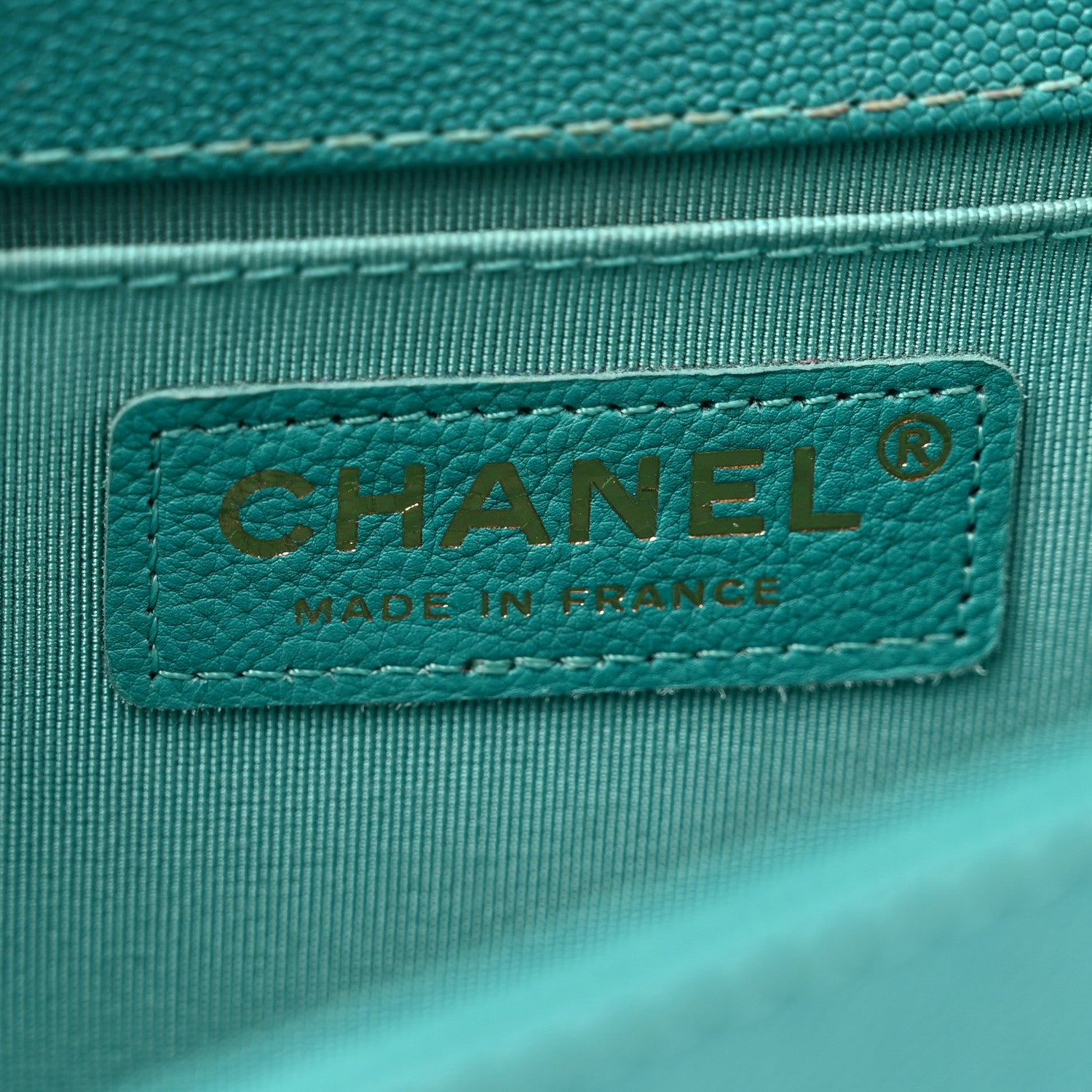 Chanel Caviar Quilted Medium Boy Flap Turquoise 5 of 9