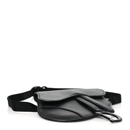 Christian Dior Ultra Matte Calfskin Saddle Belt Bag Black 4 of 9