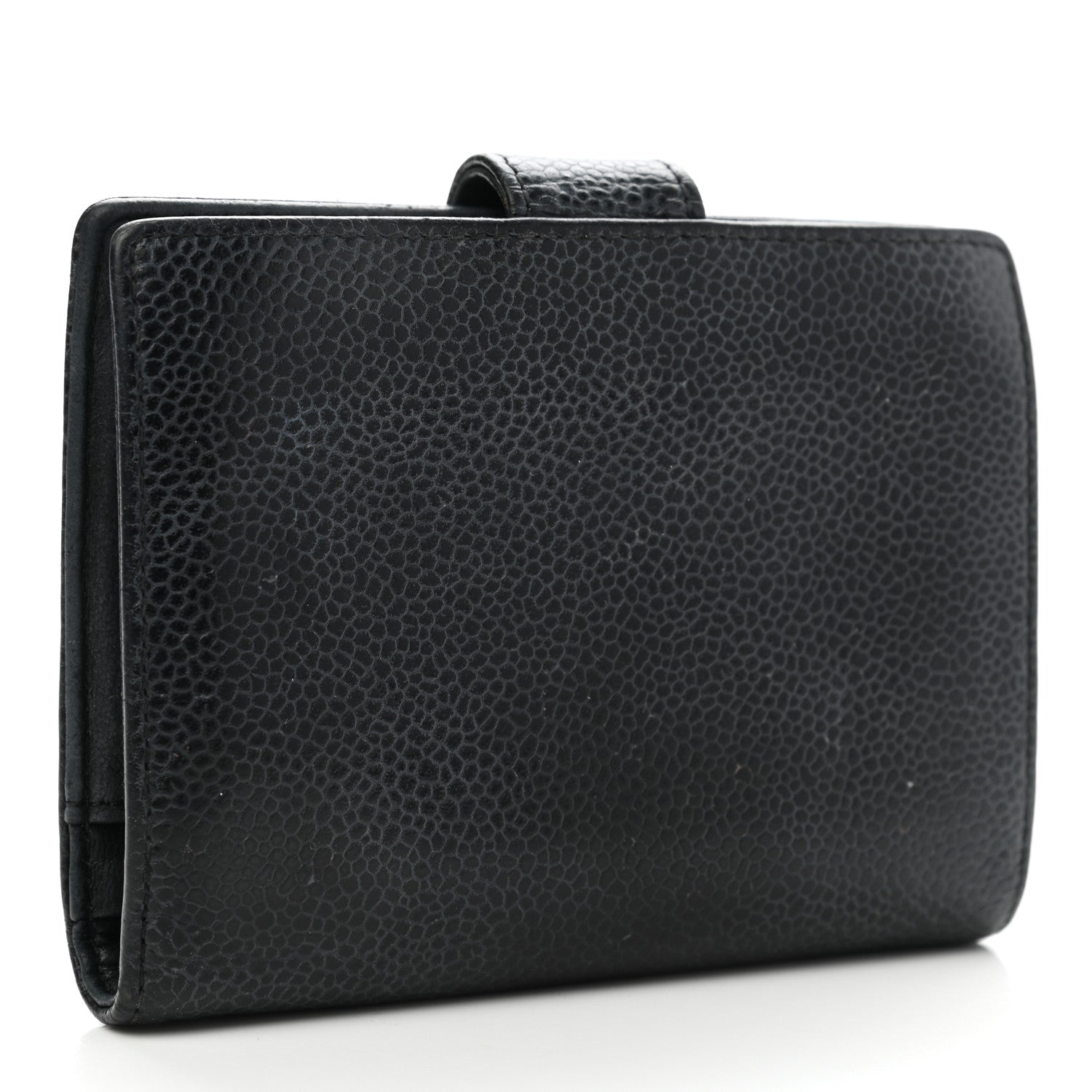 Chanel Caviar Timeless CC Compact French Wallet Black 3 of 12