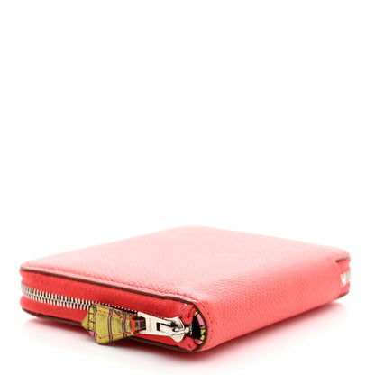 Hermes Epsom Silk'in Compact Wallet Rose Jaipur 4 of 7
