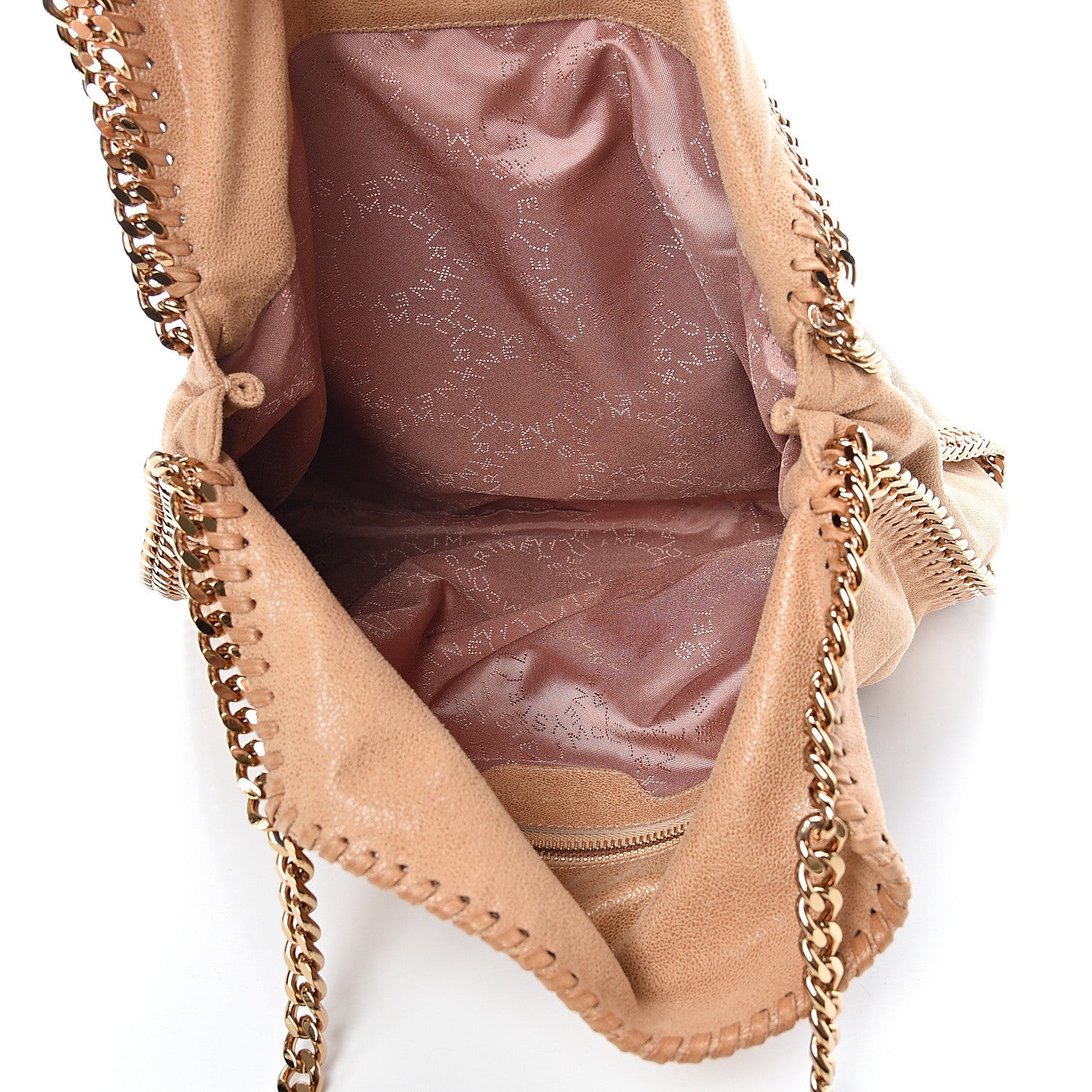 Stella McCartney Shaggy Deer Small Falabella Tote Tan 4 of 10
