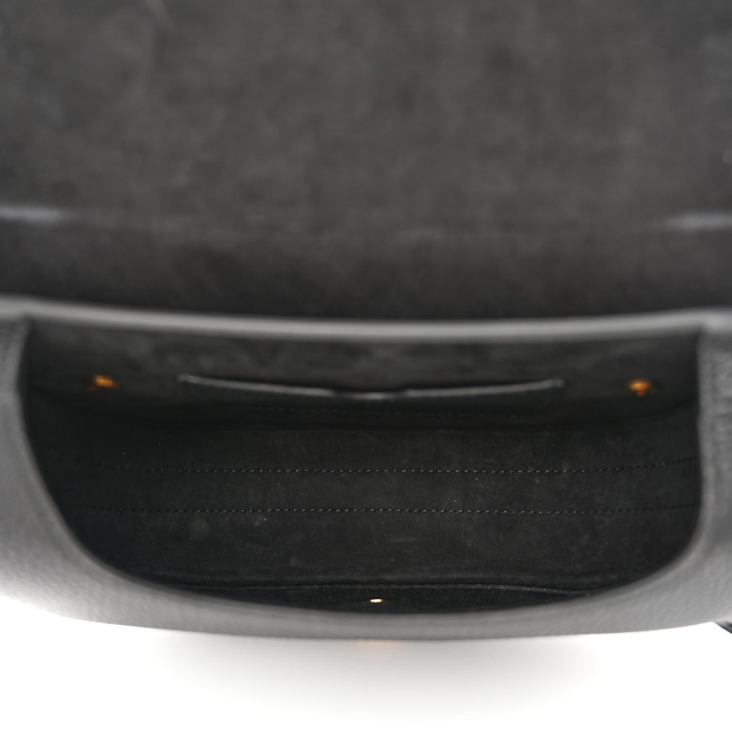 Grained Calfskin Medium Bobby Flap Black