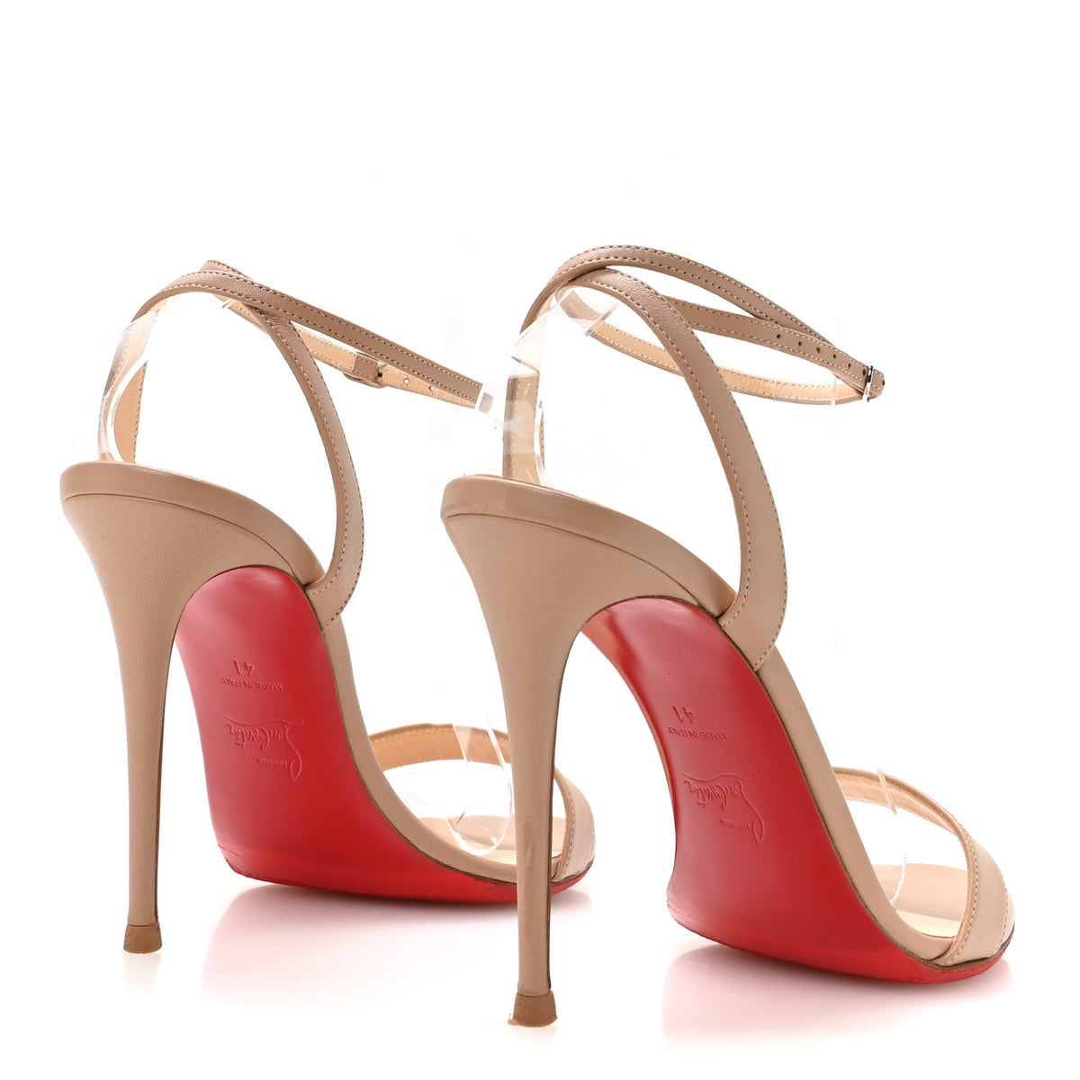 Nappa Loubigirl 100 Sandals 41 Nude