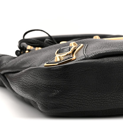 Balenciaga Chevre Gold Metallic Edge Hardware Town Black 10 of 11