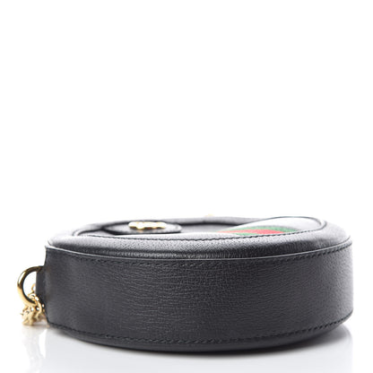 Gucci Grained Calfskin Web Mini Ophidia Round Shoulder Bag Black 4 of 7