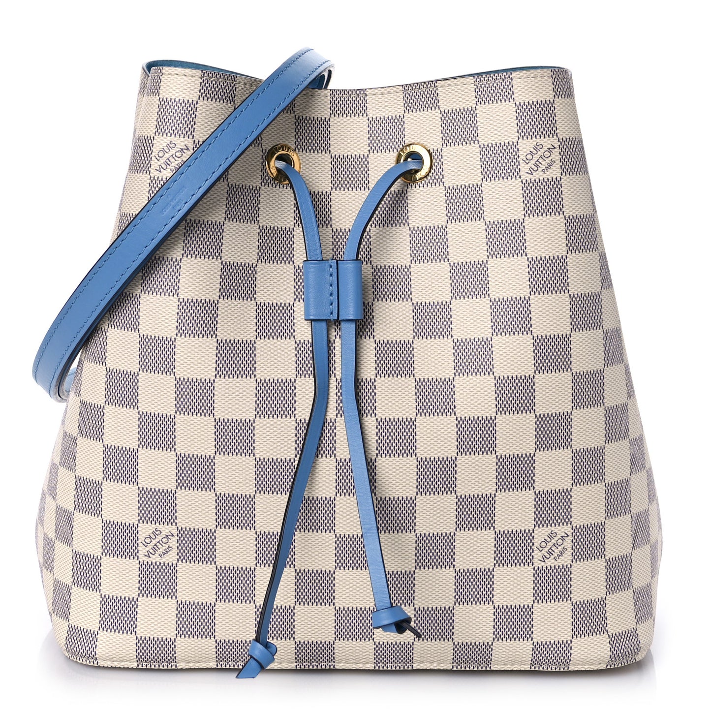 Damier Azur Neonoe MM Bleuet