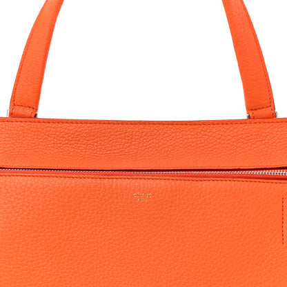 Celine Grained Calfskin Small Edge Shoulder Bag Orange 8 of 10