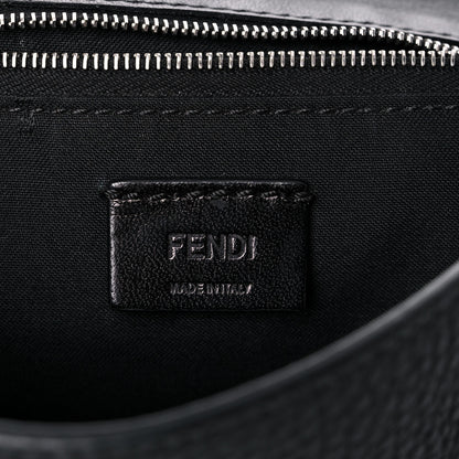 Fendi Cuoio Romano Selleria Medium Flat Baguette Black 6 of 12