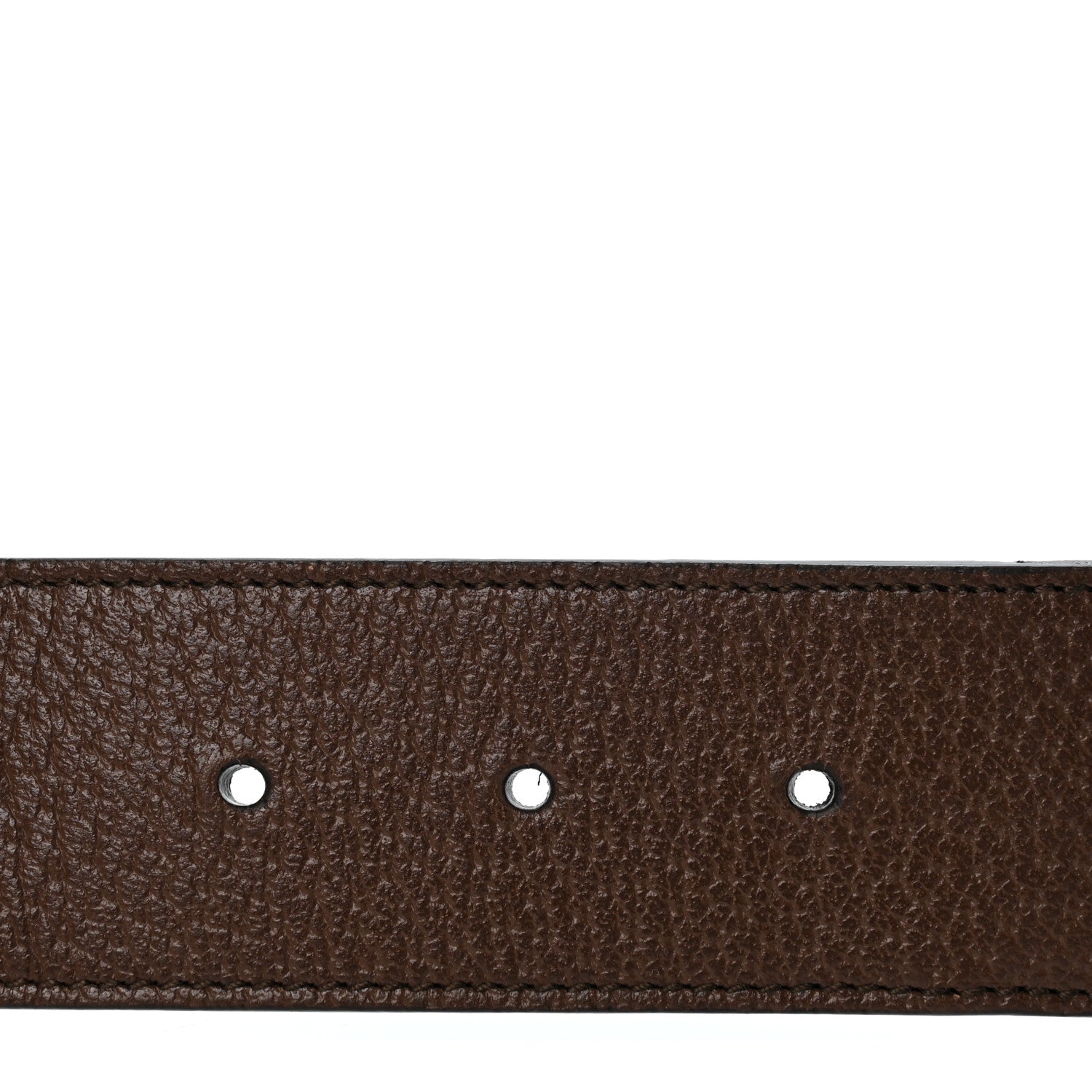 Gucci Monogram Jumbo GG Textured Dollar Calfskin Double G 40mm Belt 100 40 Camel Ebony 3 of 7