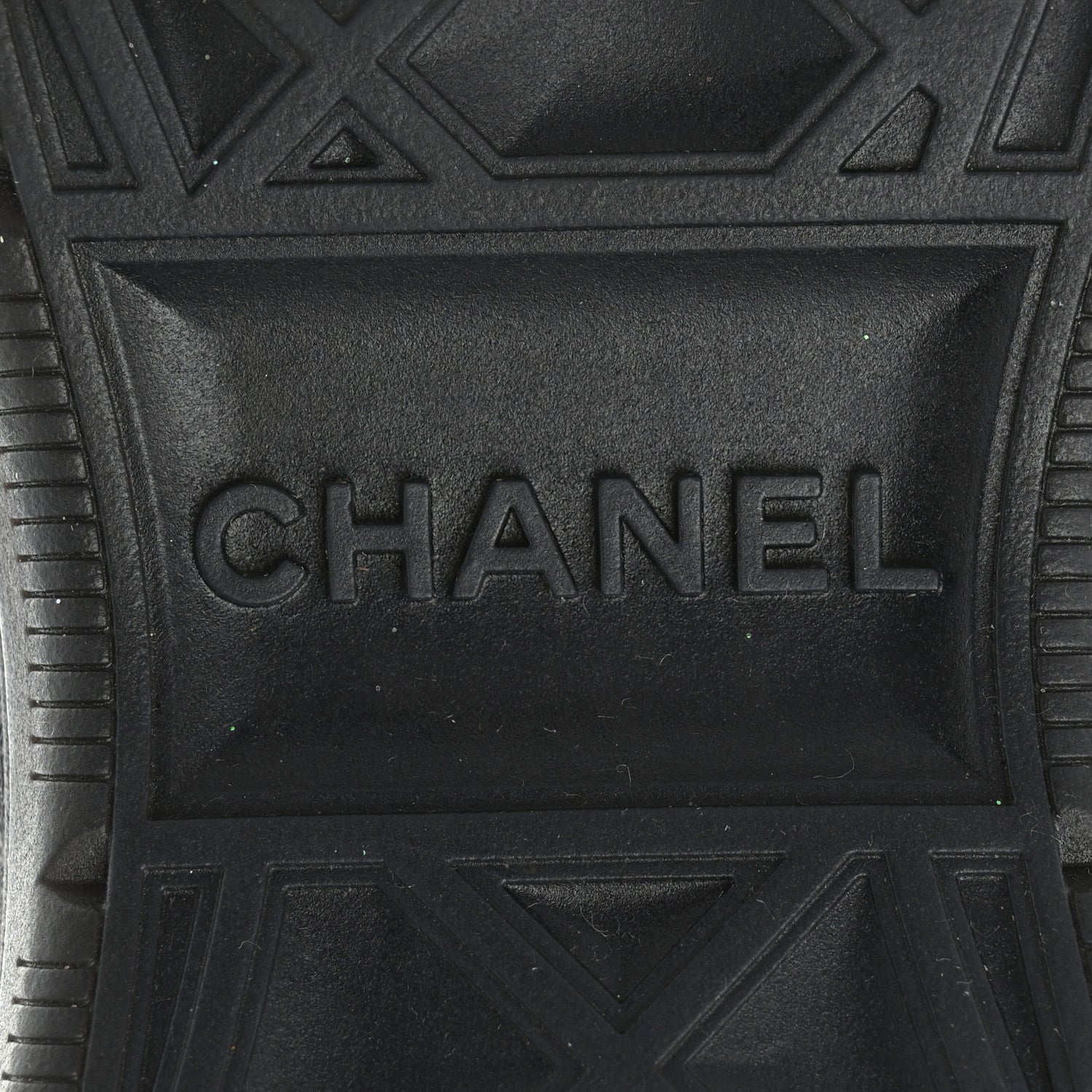 Chanel Suede Calfskin Mixed Fibers CC Sneakers 39.5 Black 6 of 8