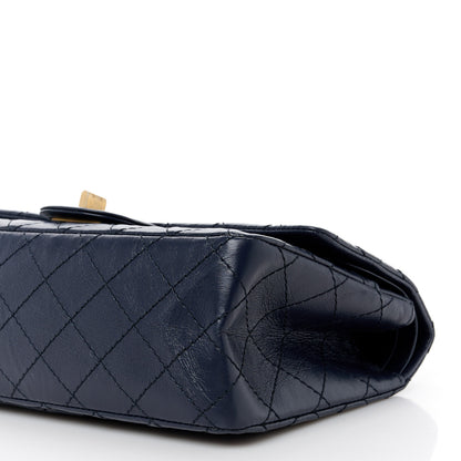 Chanel Aged Calfskin Quilted 2.55 Reissue 225 Flap Navy 10 of 12