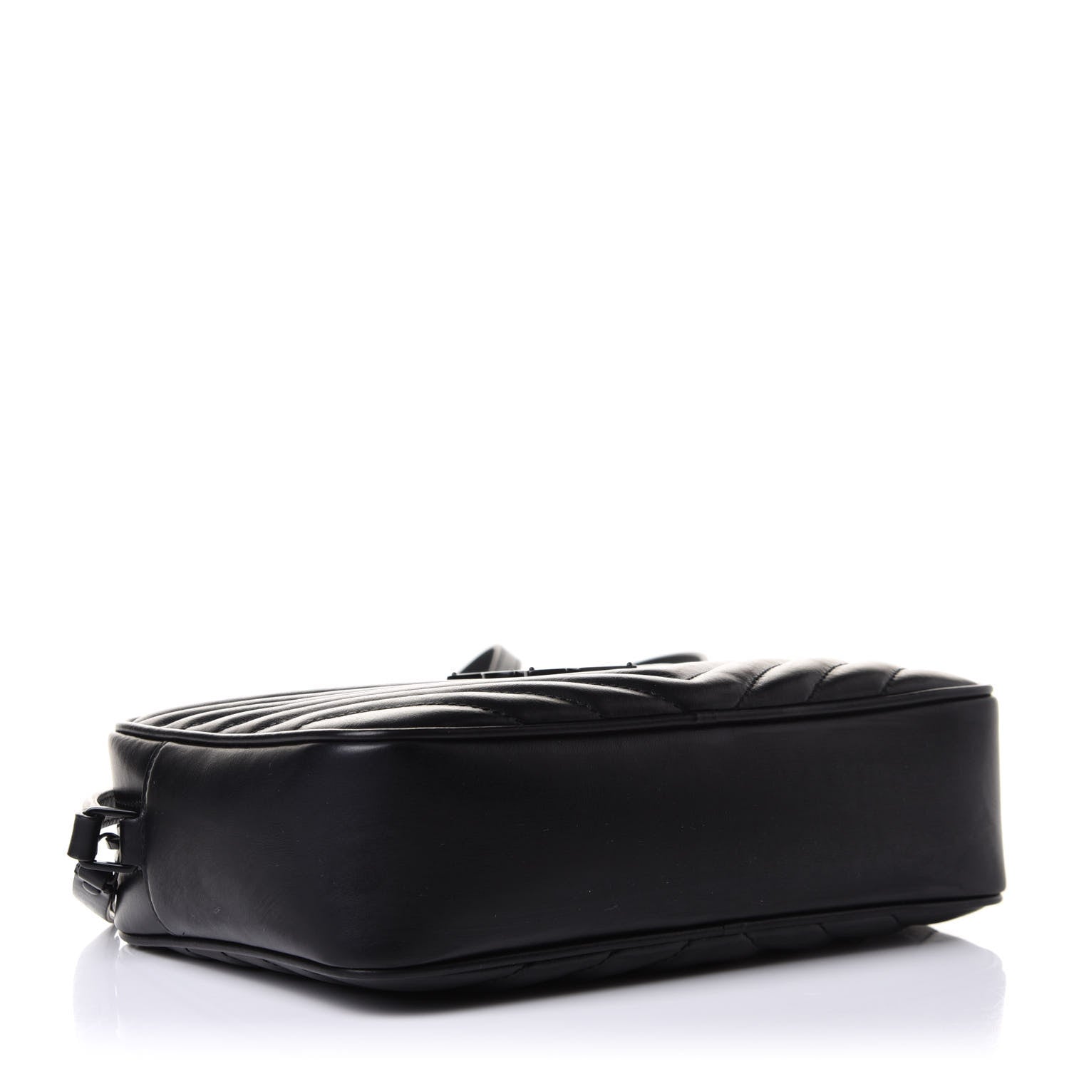 Saint Laurent Calfskin Matelasse Monogram Lou Camera Bag Black 4 of 10